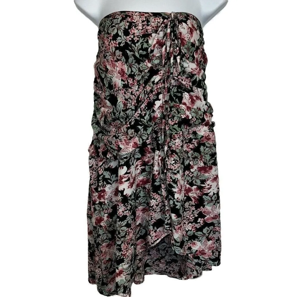 WALTER BAKER Gorgeous‎ Tropical Night Strapless Slanted Hem Dress NWOT $188 4 - Image 3