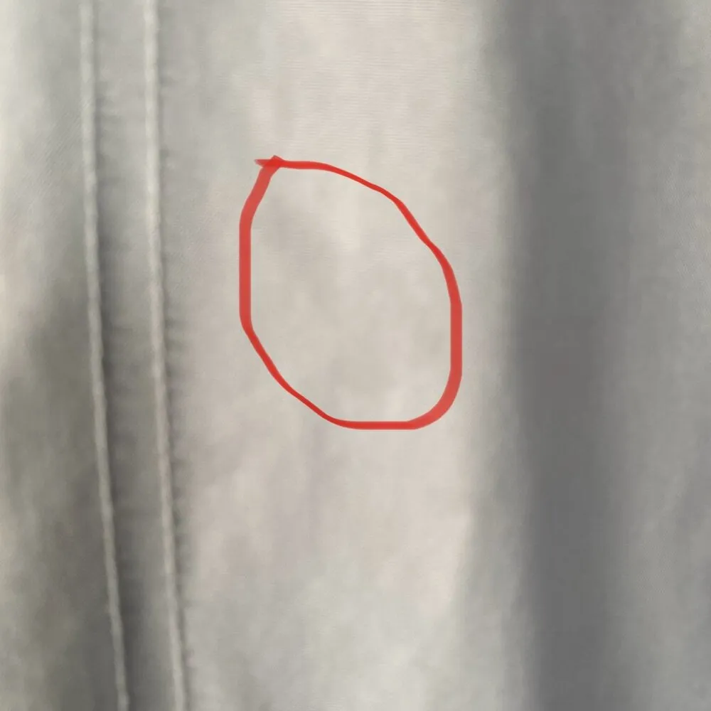 women's small hooded zip up beige jacket with pockets adj sleeves - Image 9