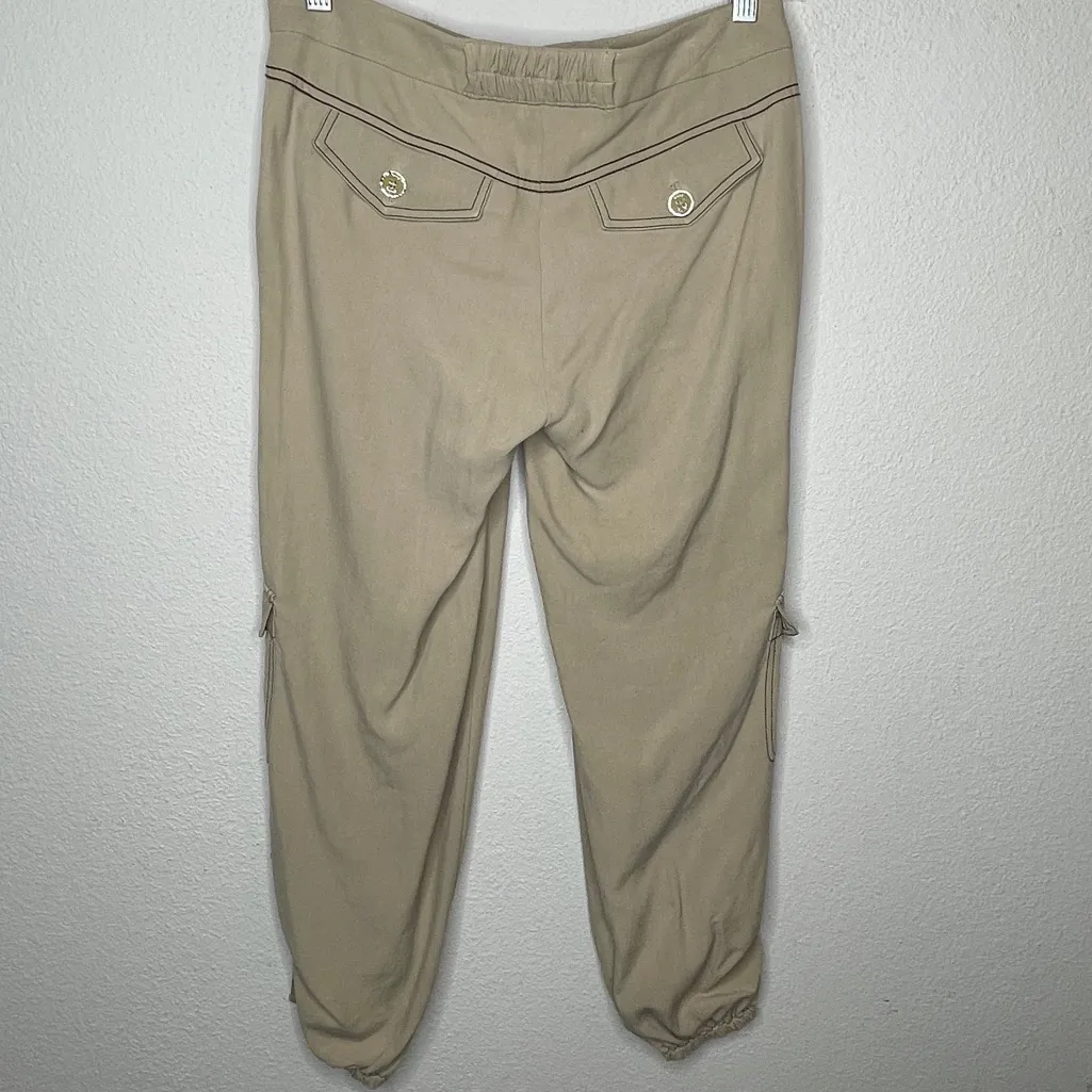 Bebe  Silk‎ Pants Tan - Image 3