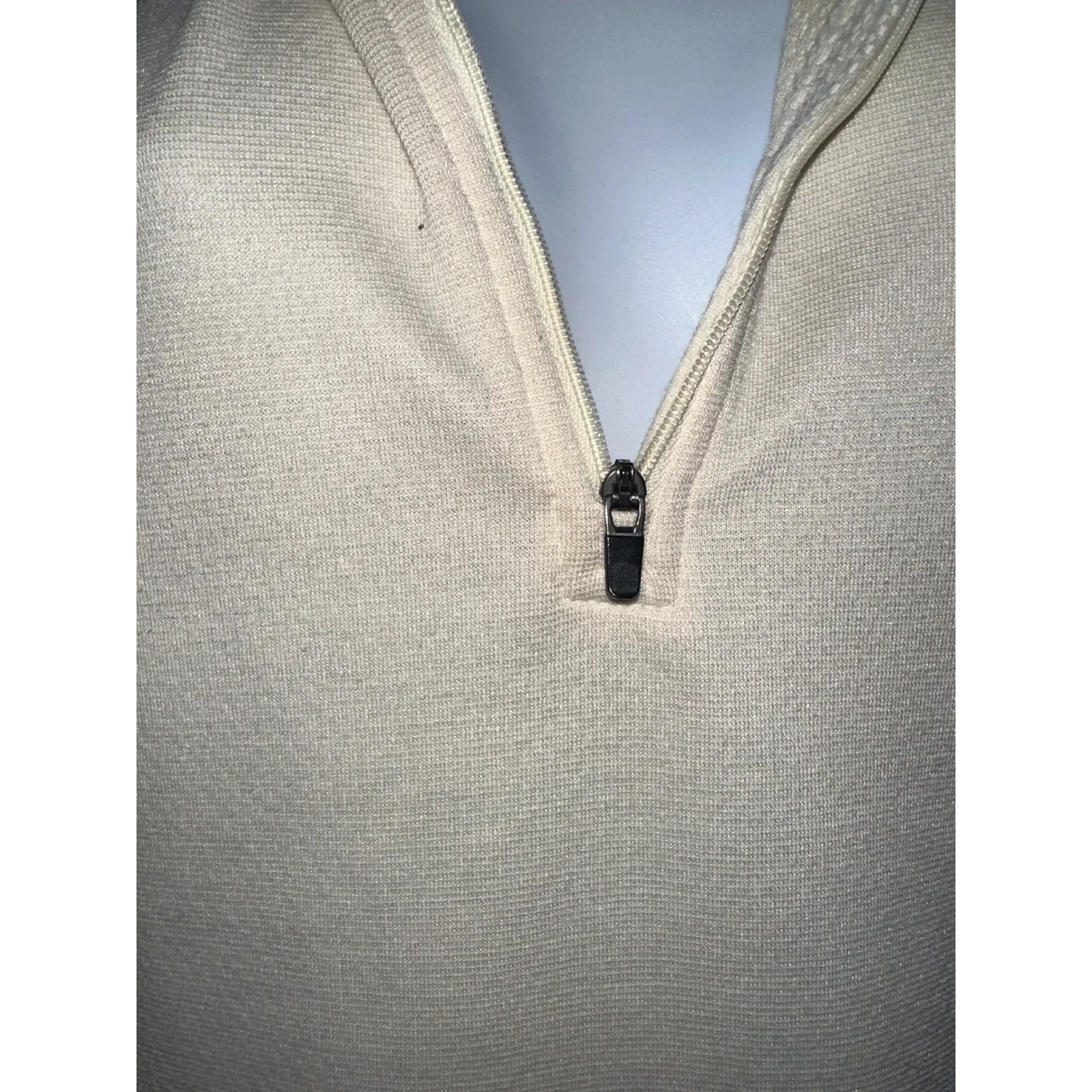 Patagonia Womens Capilene Thermal Weight 1/4 Zip Pullover Cream Size S‎ - Image 3