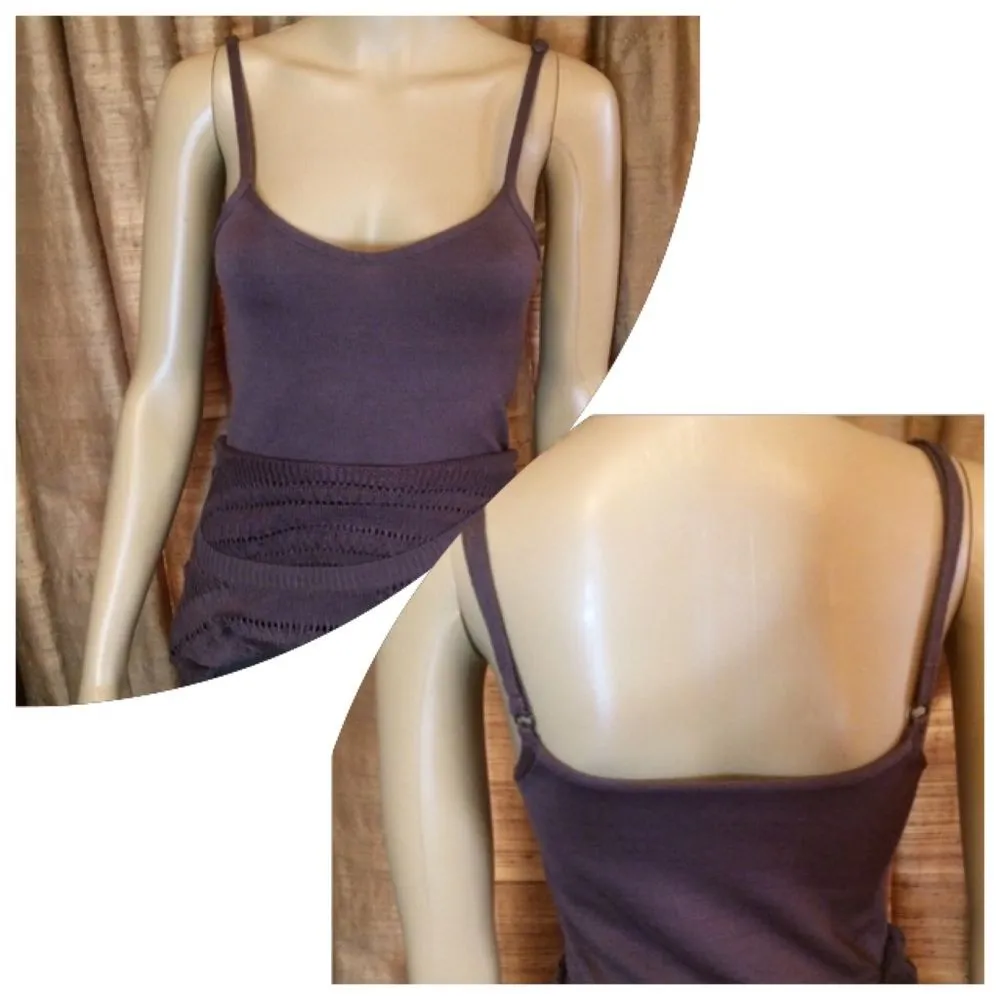 NWT Luluira Miss Behavin Knit Mocha/Brown Draped Capped Sleeve Midi Dress - Image 8