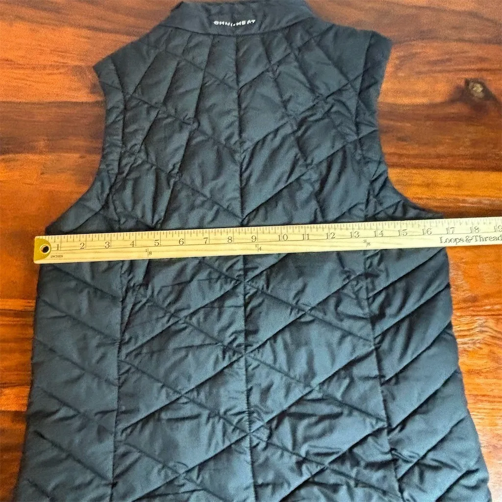 Columbia Heavenly II Puffer Vest Womens Size S Black Omni-Heat Full Zip - Image 5