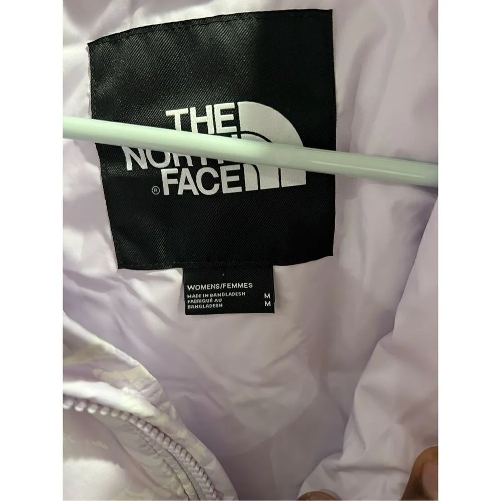 The North Face NSE 2000 lavender white marble puffer jacket Medium - Image 5