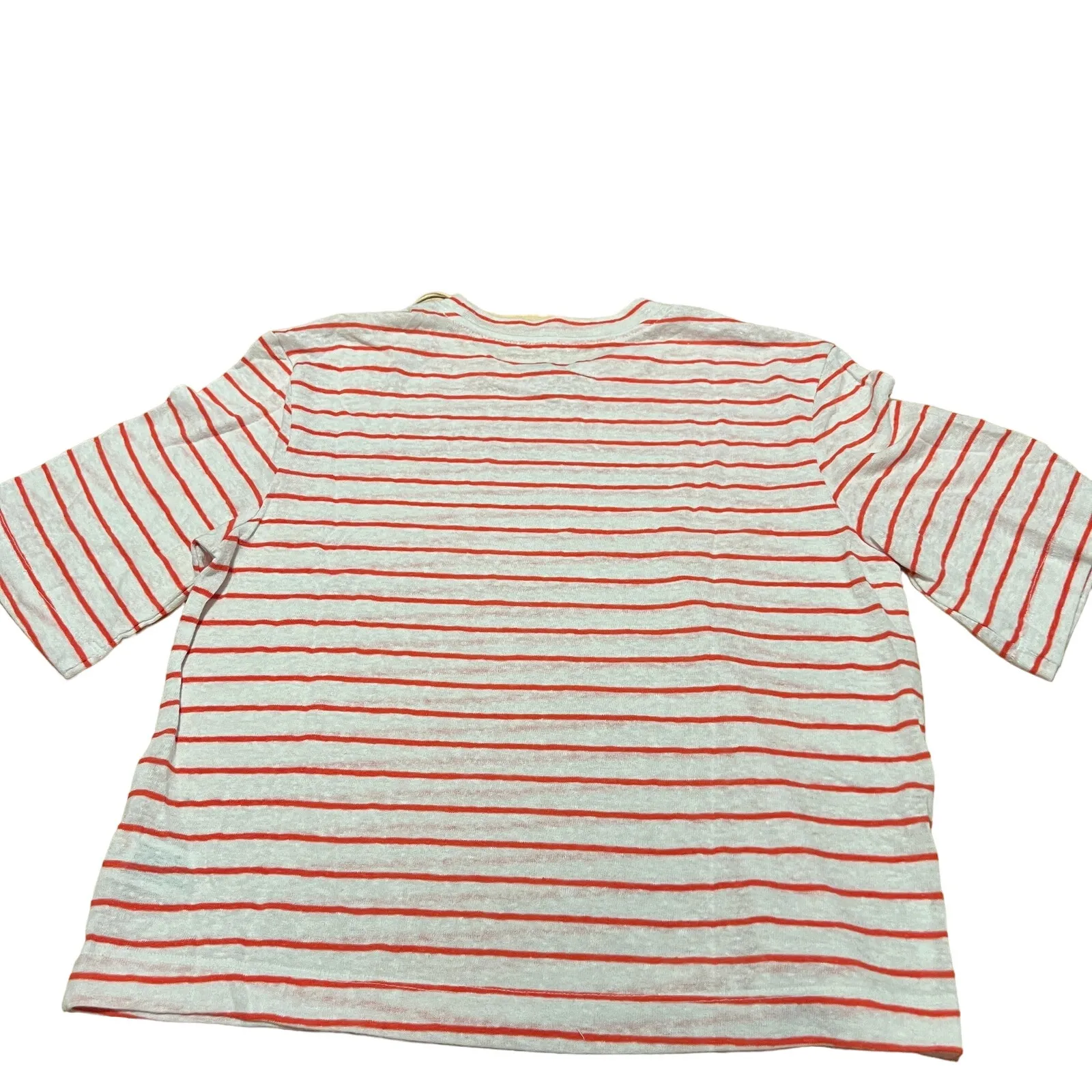 Universal Thread Women's Striped Linen Boxy Short Sleeve T-Shirt - Size XS - NWT - Image 8