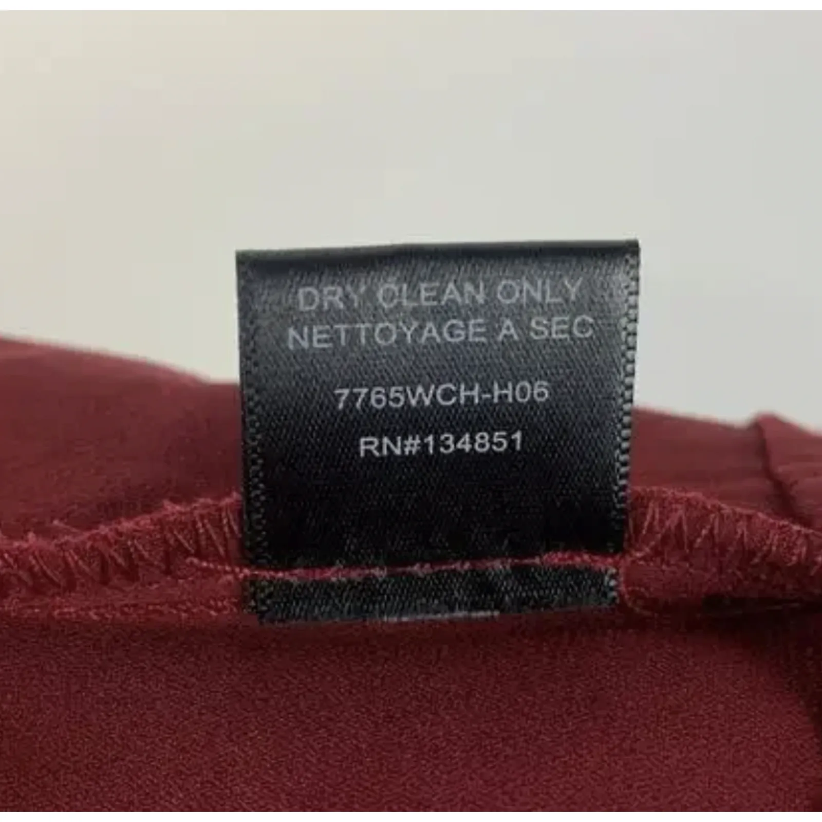 WAYF Lace Blouse Womens Small‎ Burgundy Off Shoulder Sheer Helena Ruffle Tie - Image 7