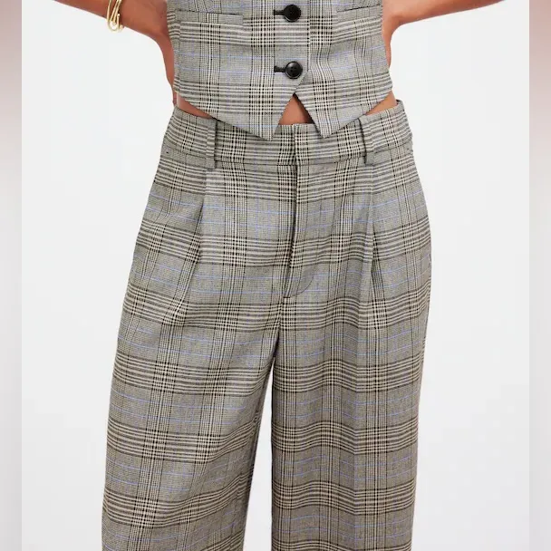 Madewell Slouchy Straight Pants in Yarn-Dyed Cooper Plaid - Image 3