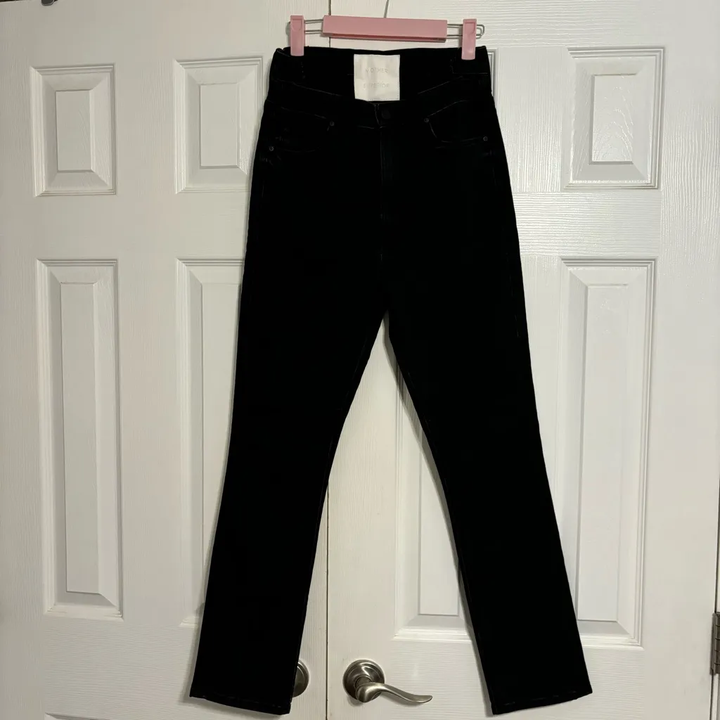 Mother The Dazzler Shift Jeans Black Size 26 - Image 3