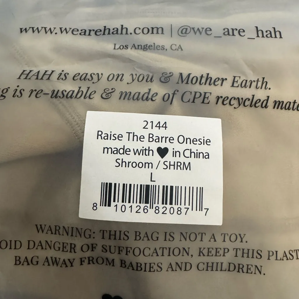 We are HAH Raise The Barre Onesie Size L - Image 5