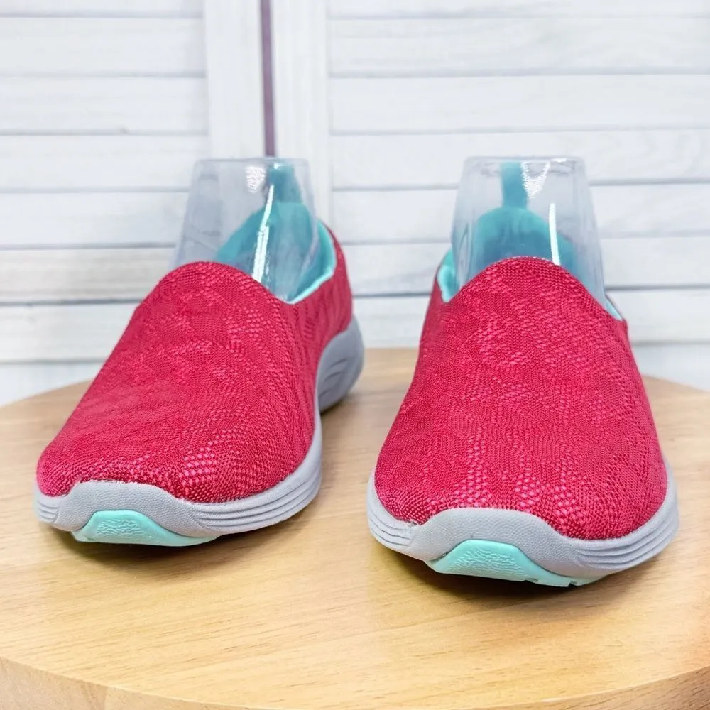 Vionic 331 Hydra Lace Mesh Slip On Sneaker Pink Aqua 7.5 - Image 2