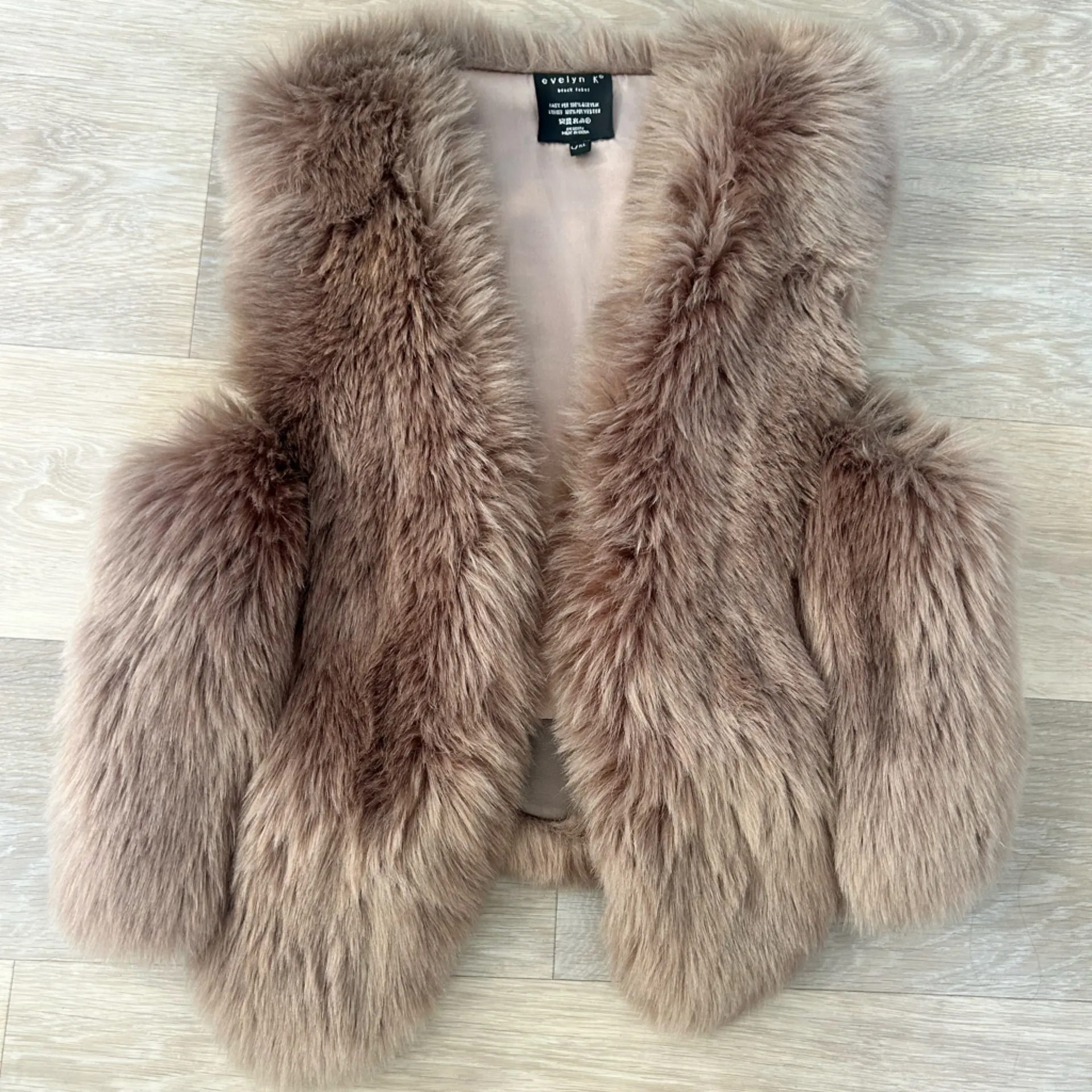 Evelin K Faux Fur Vest – Brown (Size L) - Image 4