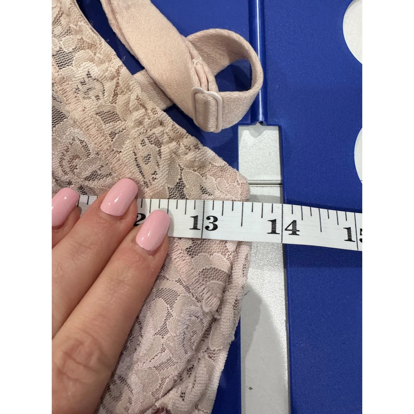 Bali Lace 'N Smooth Bodybriefer Rosewood Bodysuit Full Figure Adjustable 38C - Image 7