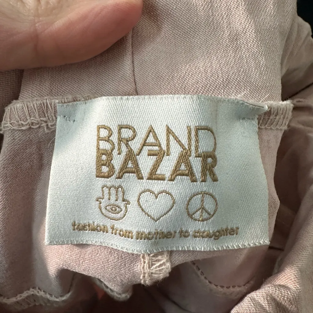 Brand Bazar Pink and Silver Elastic Waist Pants No Size, See Measurement… - Image 8