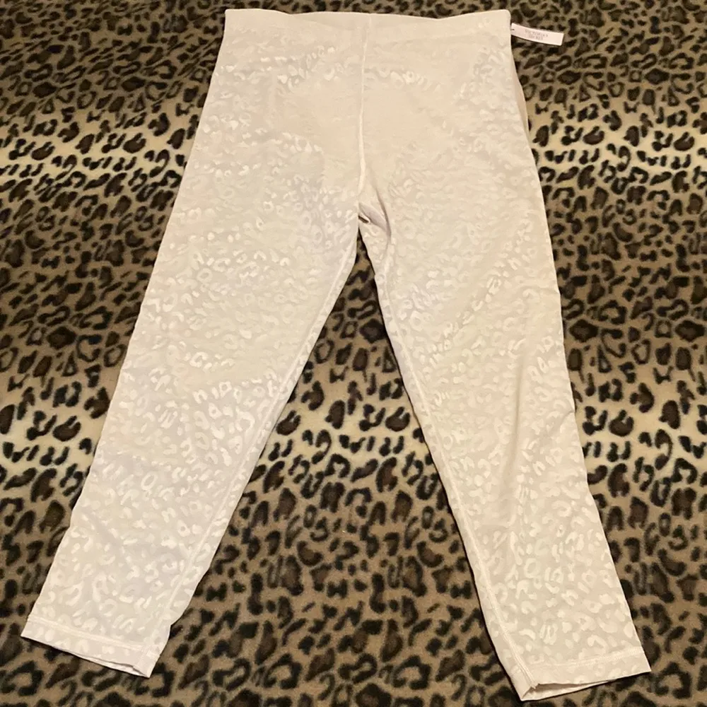 VICTORIA'S SECRET PINK TOTAL KNOCKOUT VS PINK SHEER LEOPARD PRINT Tights Size L - Image 3