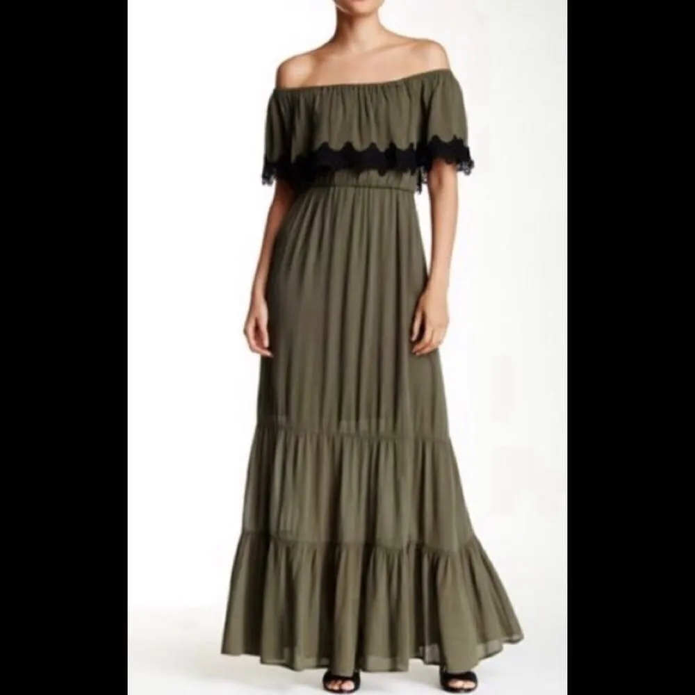 Romeo & Juliet couture olive green maxi dressNWOT - Image 5