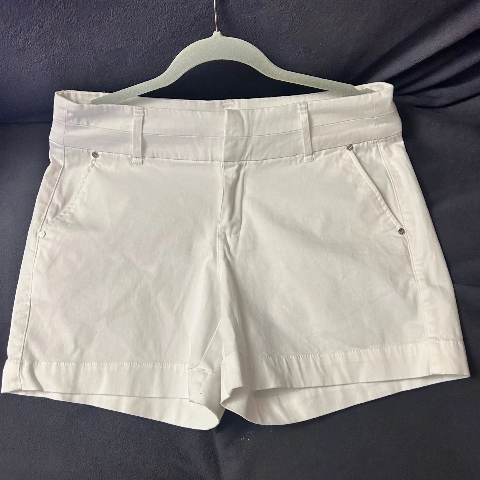 Westport 1962 High Rise Chino Bermuda Shorts, White Sz 10 - Image 7