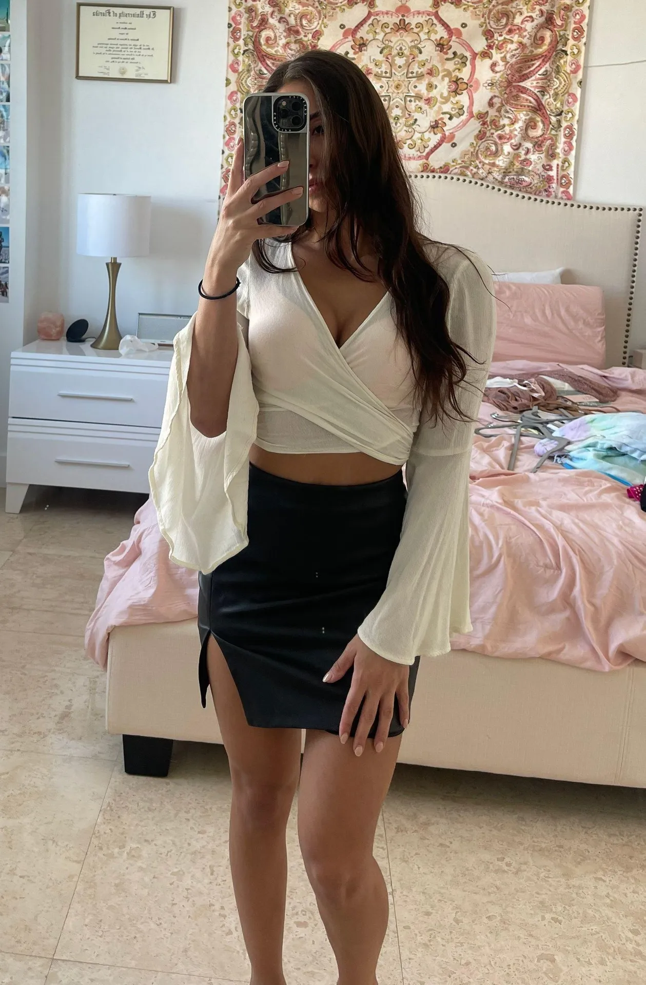 Tie Up Crop Top White - Image 7