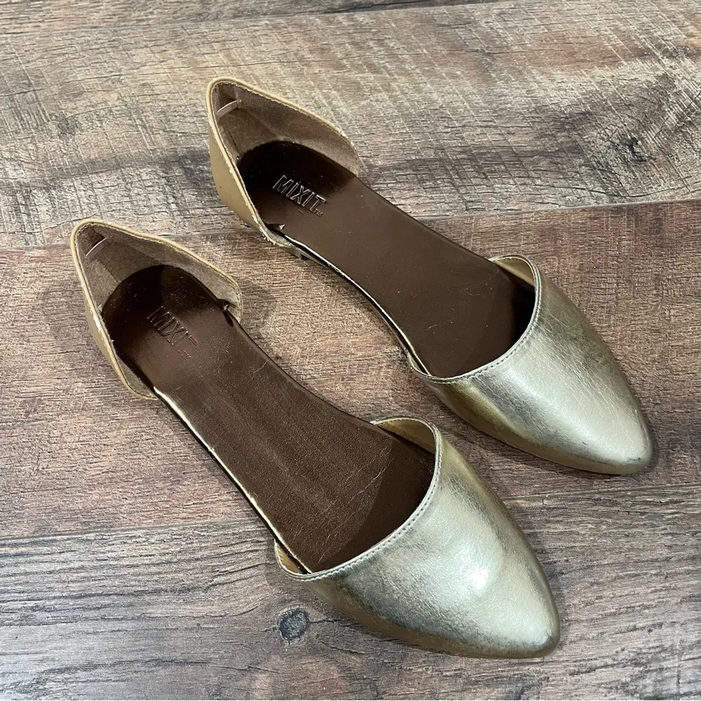 MixIt Gold Ballet Flats - Image 10