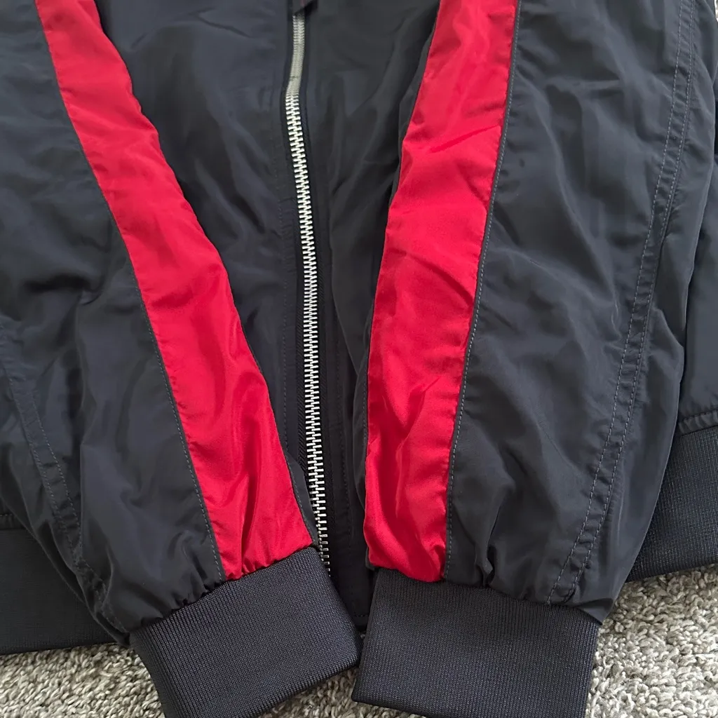 H&M  Black and Red Bomber Jacket - Image 11