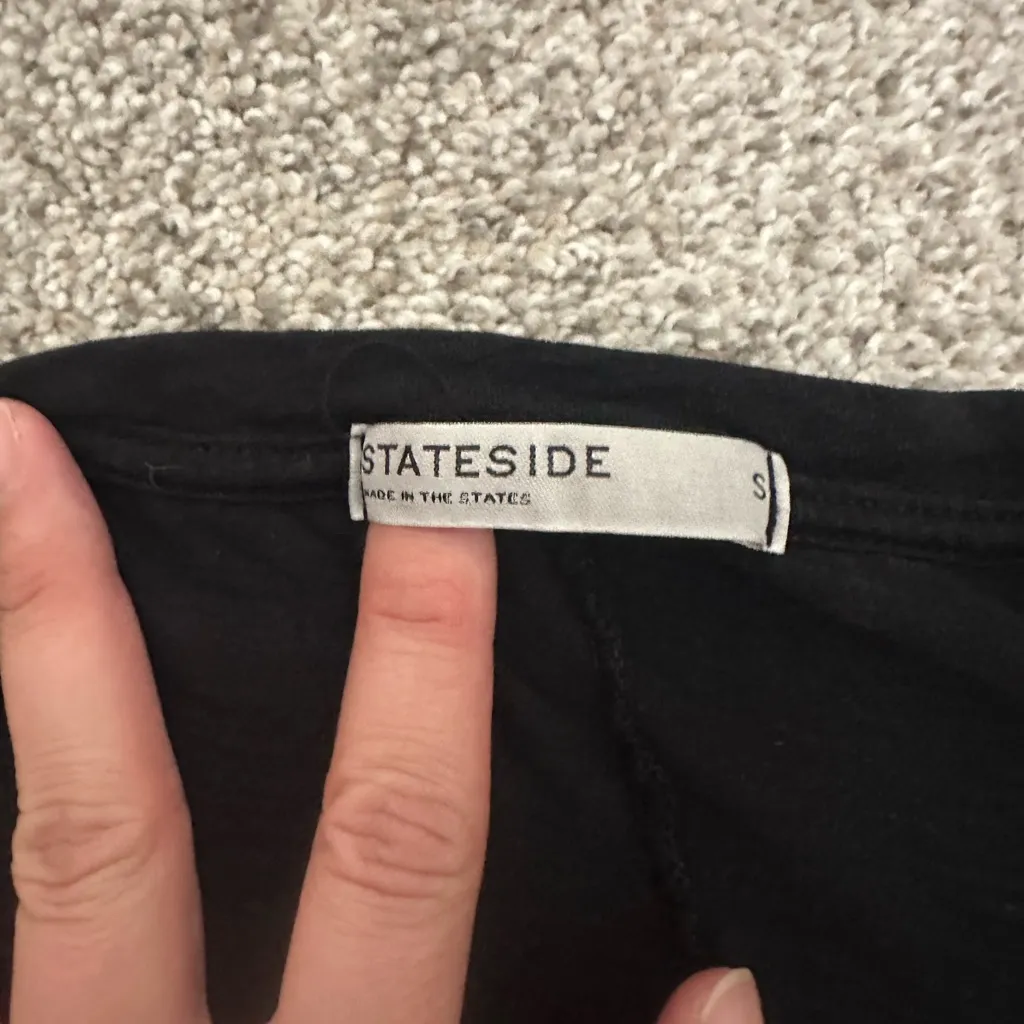 Stateside  Classic Black Long Sleeve Tee - Image 4