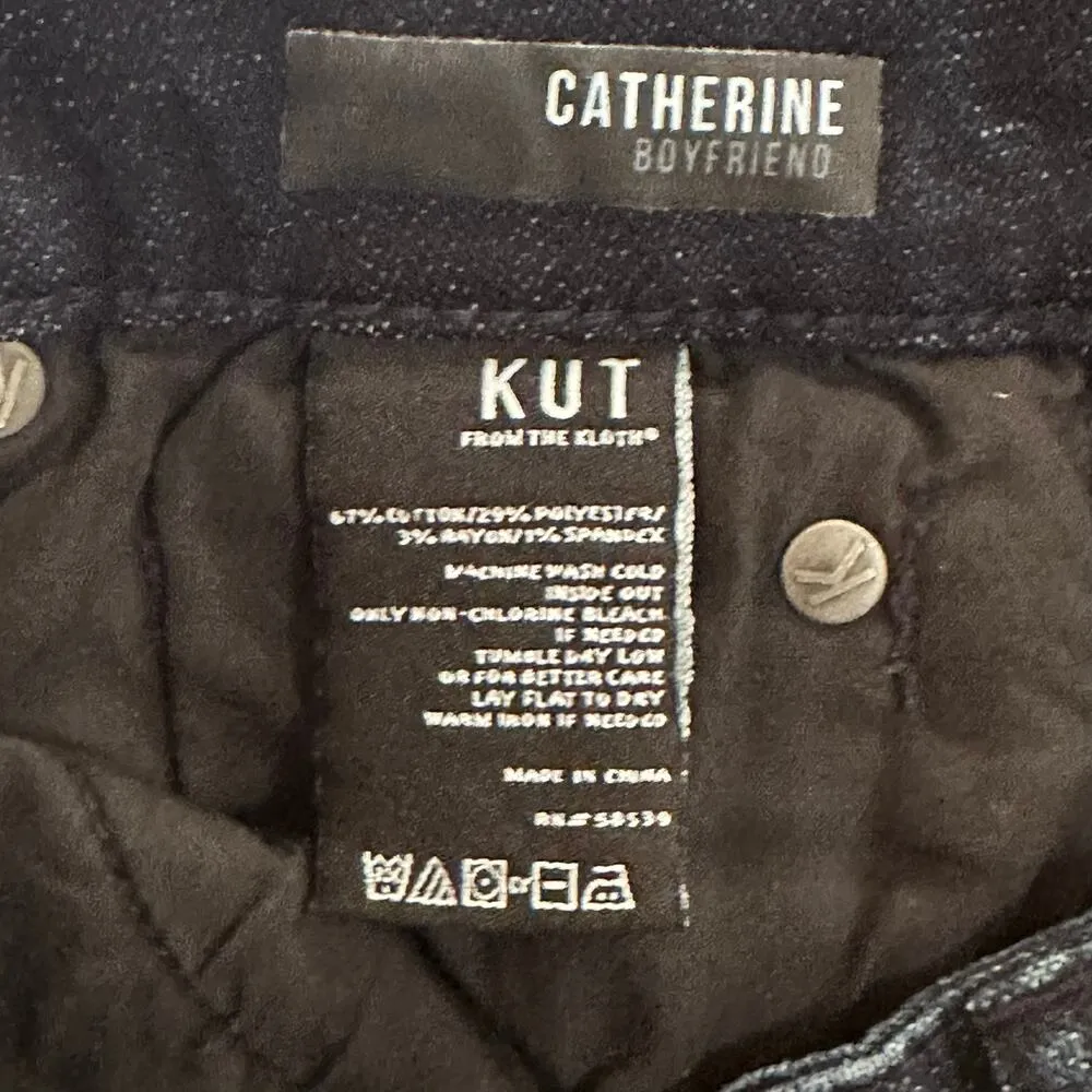 Kut from the Kloth Catherine Boyfriend Jeans sz 2 Dark Wash - Image 7