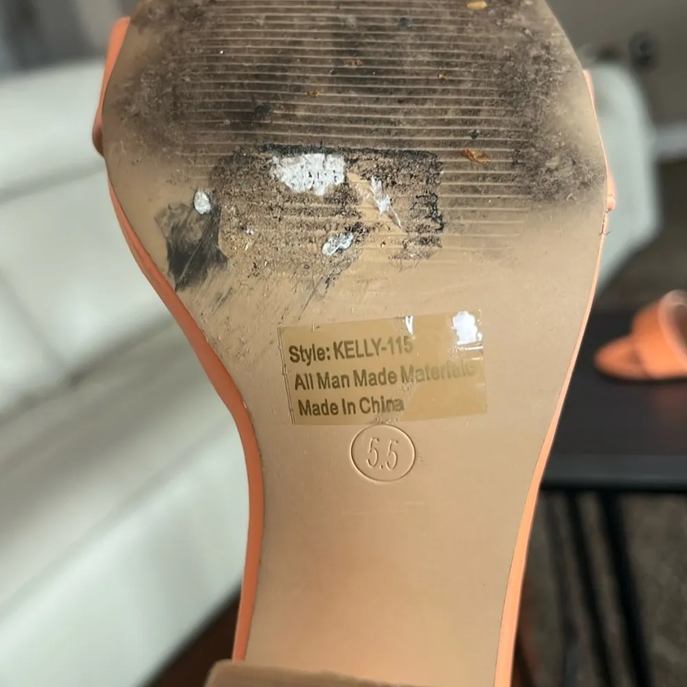 Windsor Kelly Orange Heels - Image 3