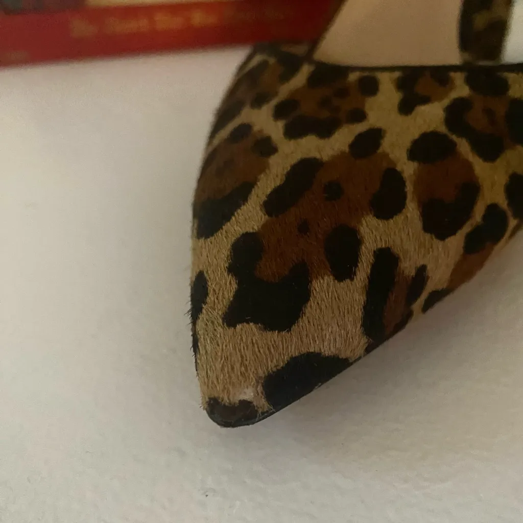 Leopard Print Women's Heels Brown Size 7.5 - Image 3