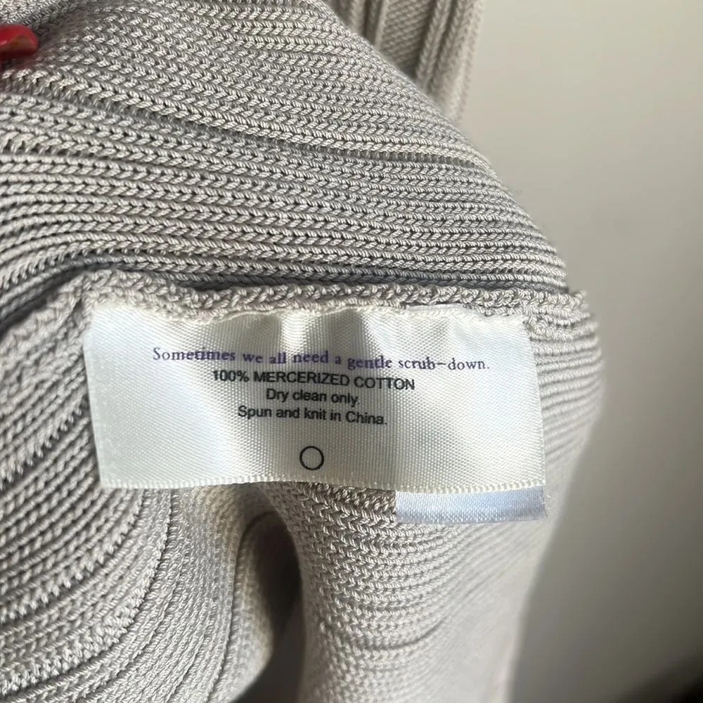 MM Lafleur M The Hayden Dress Geo Micro Knit Ribbed Cotton Dress Sea Salt - Image 7