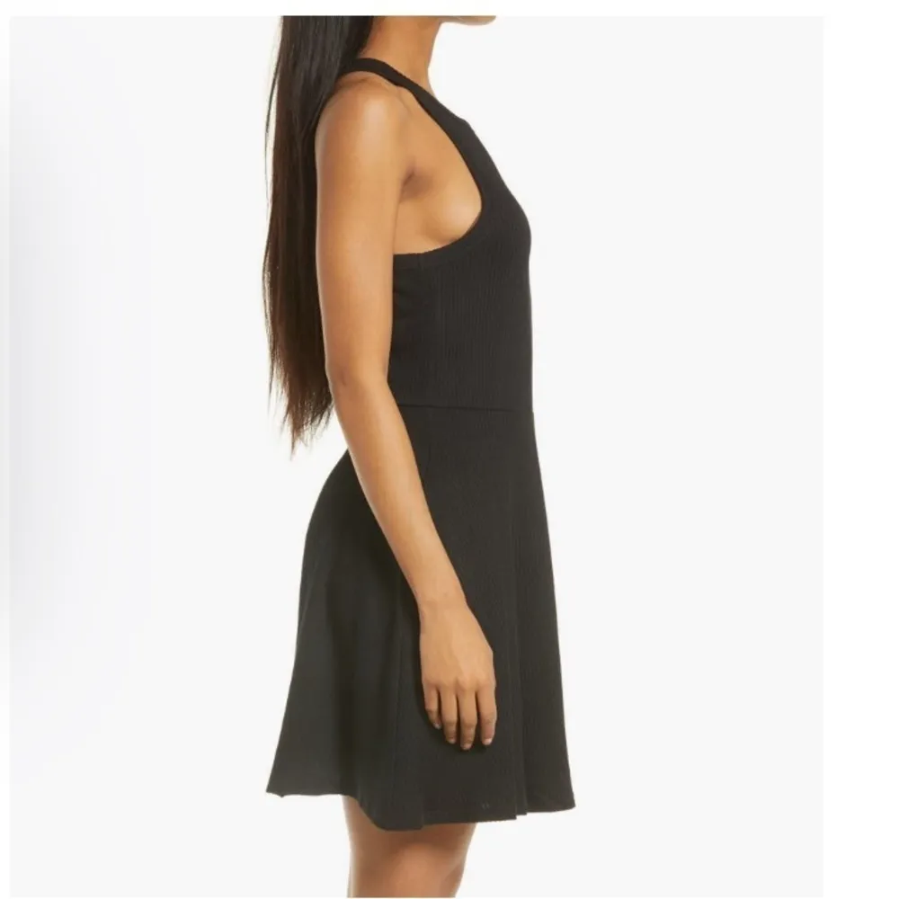 Ribbed Tank Dress with Pockets - Image 2