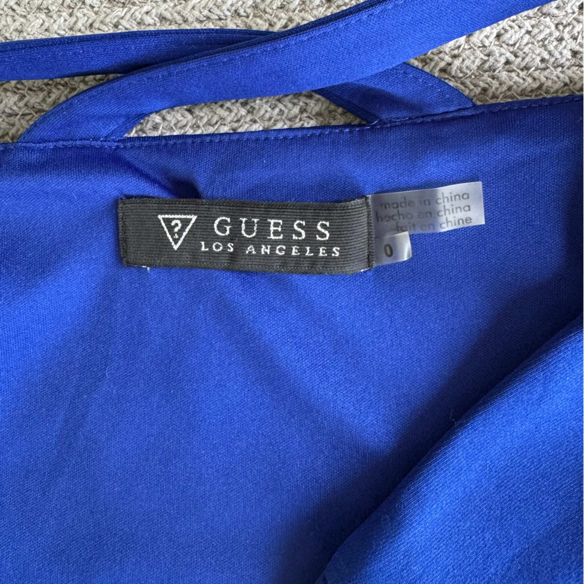 Guess Cobalt Blue Strappy Bodycon Mini Dress Homecoming Formal Prom Size 0 - Image 6