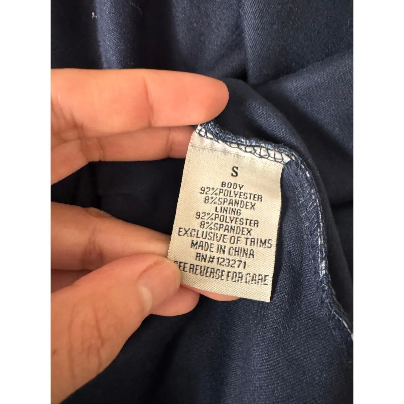 Faded Rose Navy Floral Maxi Dress Women’s Size Small Stretchy Scoop Neck Bodycon Black - Image 3