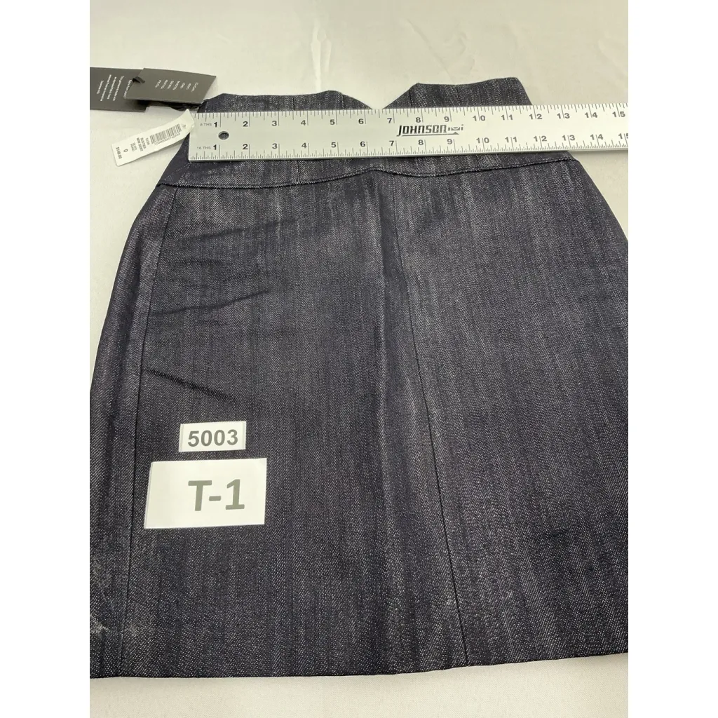 Talula Womans  Bustier Mini Skirt Size 0 Silver Indigo Back Zip NWT - Image 8