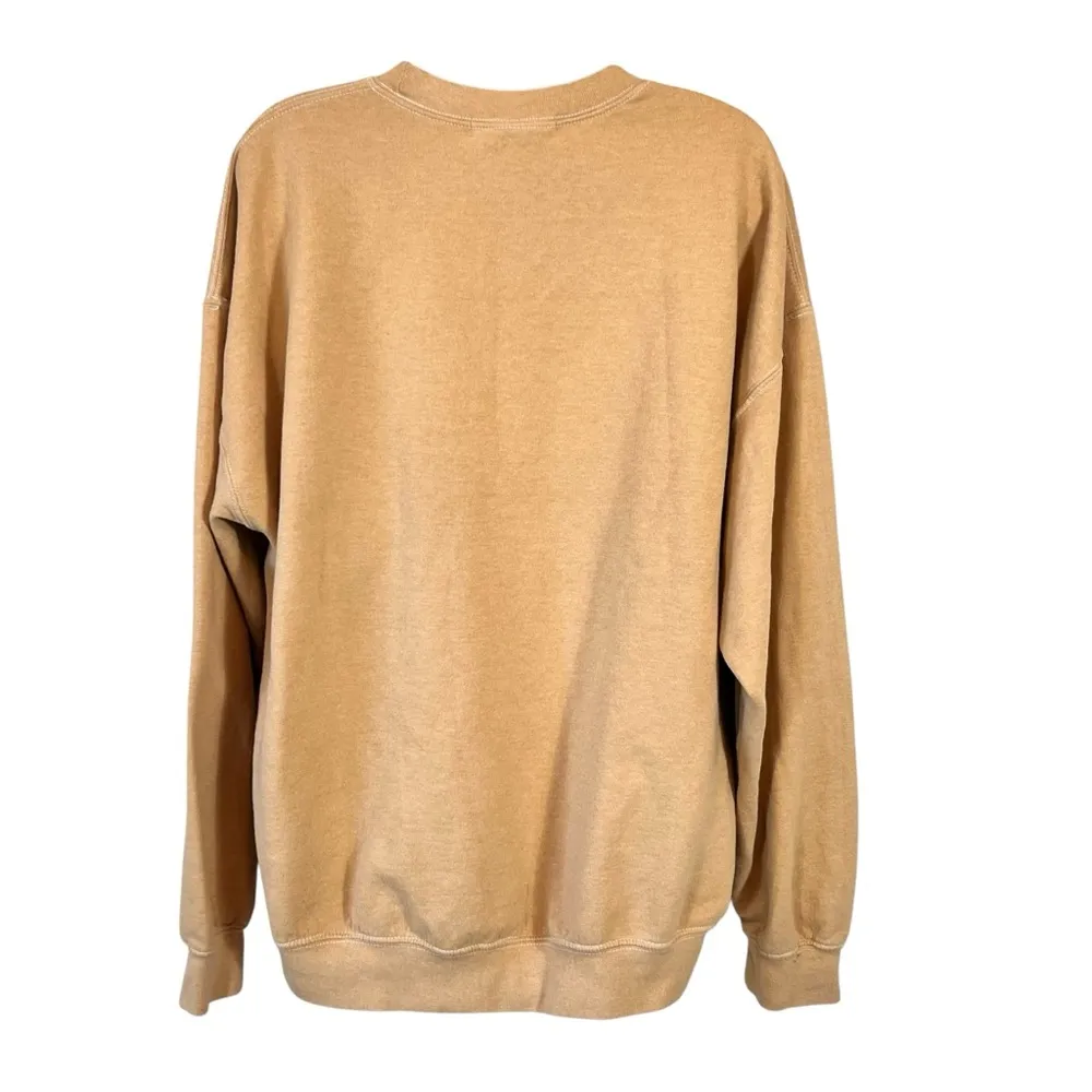 Project Social T Los Angeles Smiley Winey Oversized Gold Crewneck Size Large/XL - Image 6