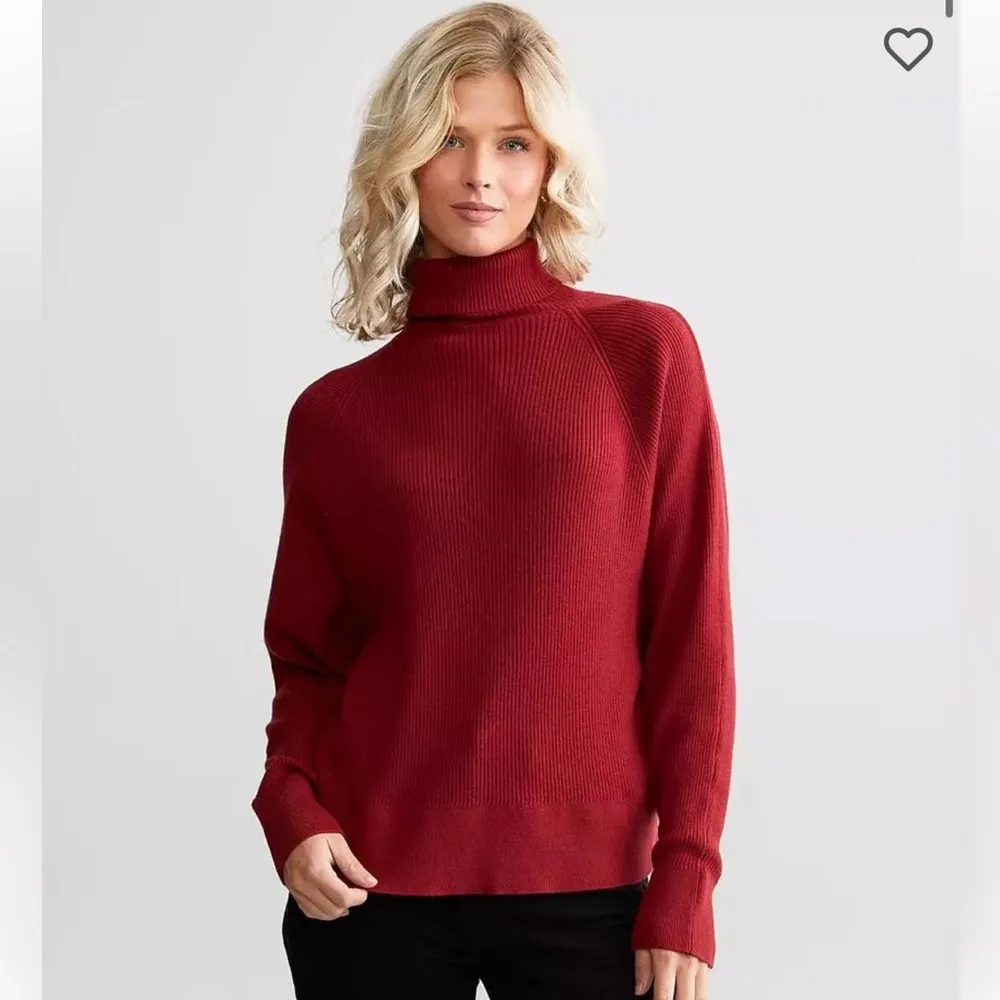 Red by BKE Turtleneck Sweater in Cabernet - Image 2