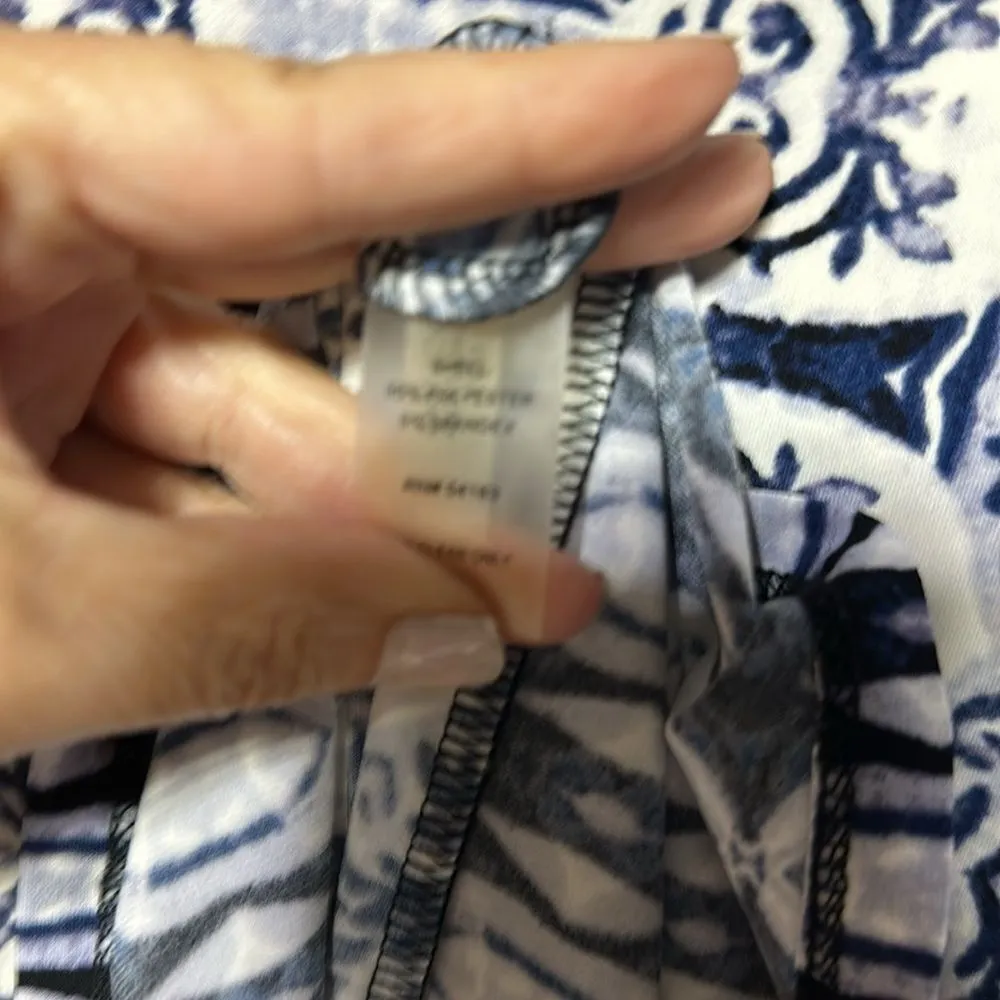 Ivanka Trump Navy Black White Sheath Dress Medium EUC - Image 14