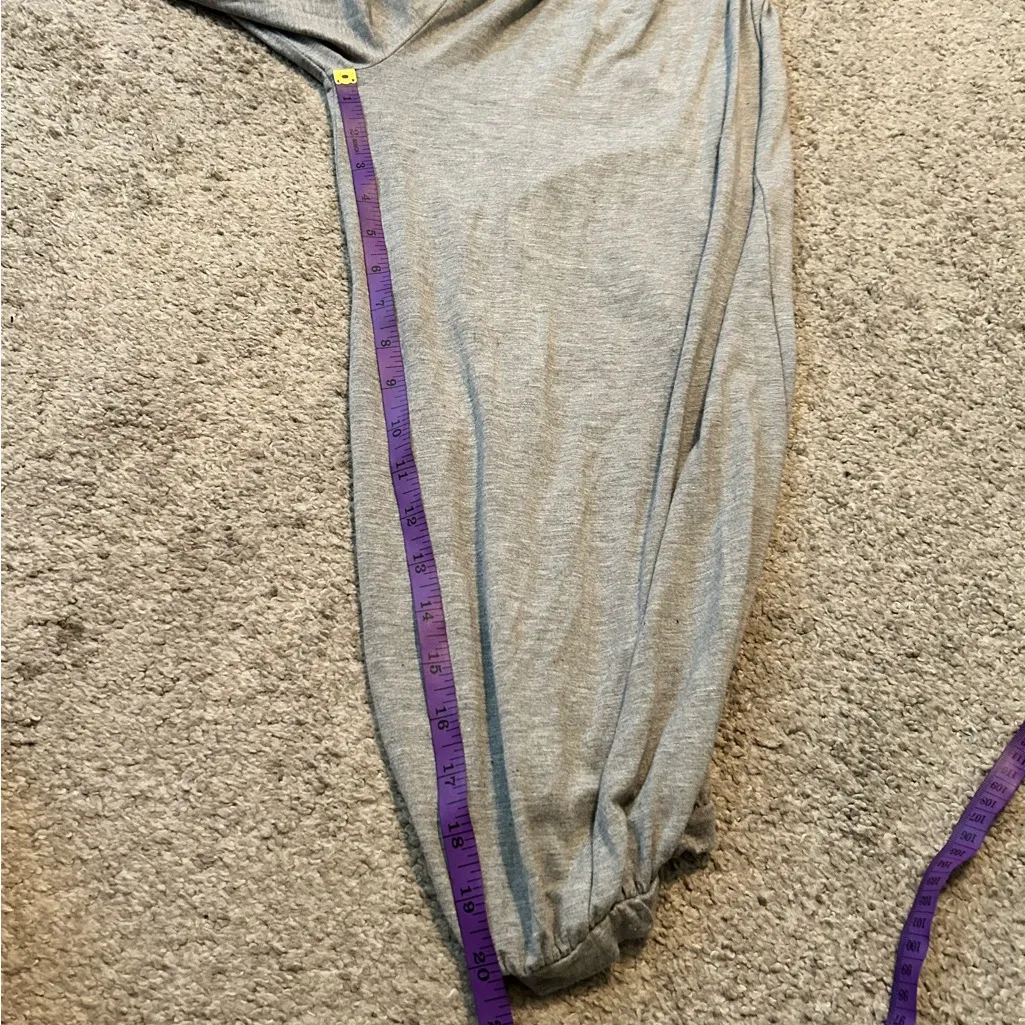 HYFVE CUTOUT RUCHED JUMPSUIT size large‎ gray - Image 10