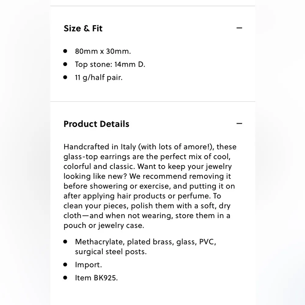 J. Crew Made in Italy Round Drop Earrings in Pale Seascape BK925 NEW - Image 6