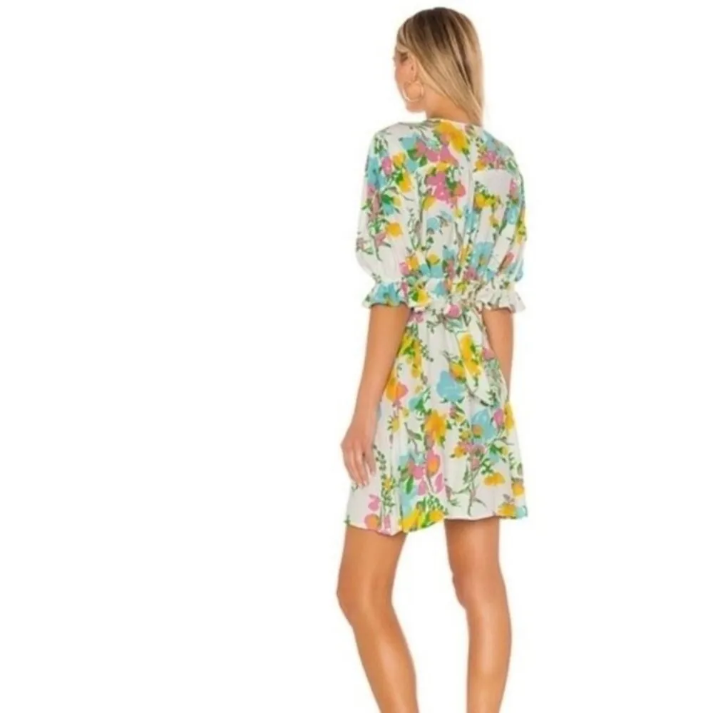 Faithfull The Brand Caliente Mini Dress In Ilona Floral Print - Image 3