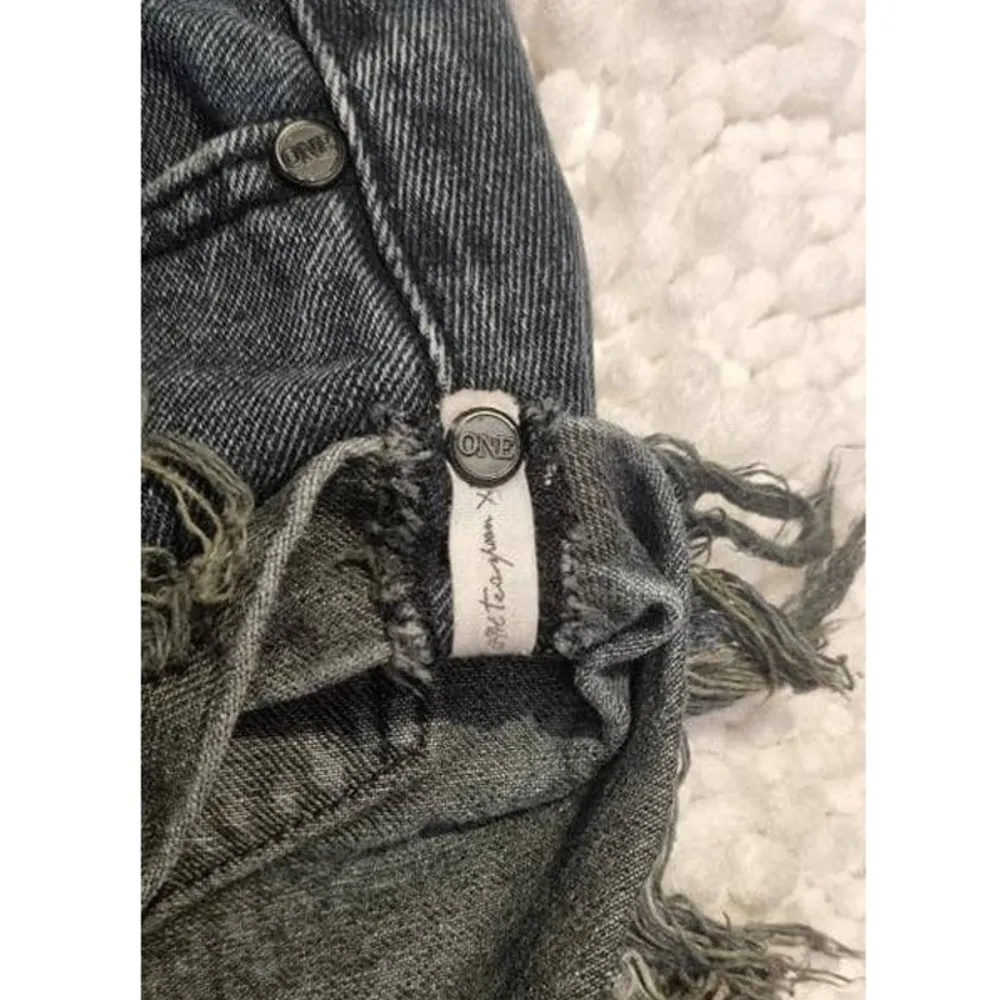 One Teaspoon x Free People Bandits Button Fly Shorts Size 27 - Image 7