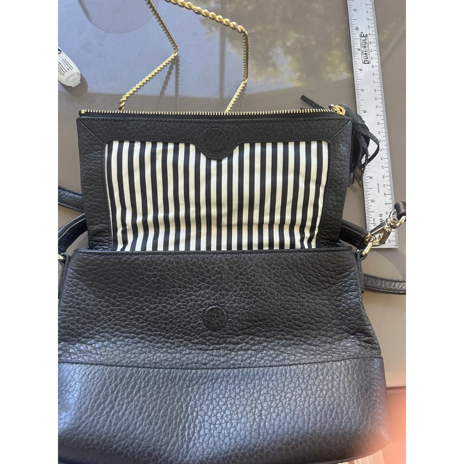 Kate Spade Southport Avenue Mini Maria Black Leather Crossbody Handbag Purse - Image 5