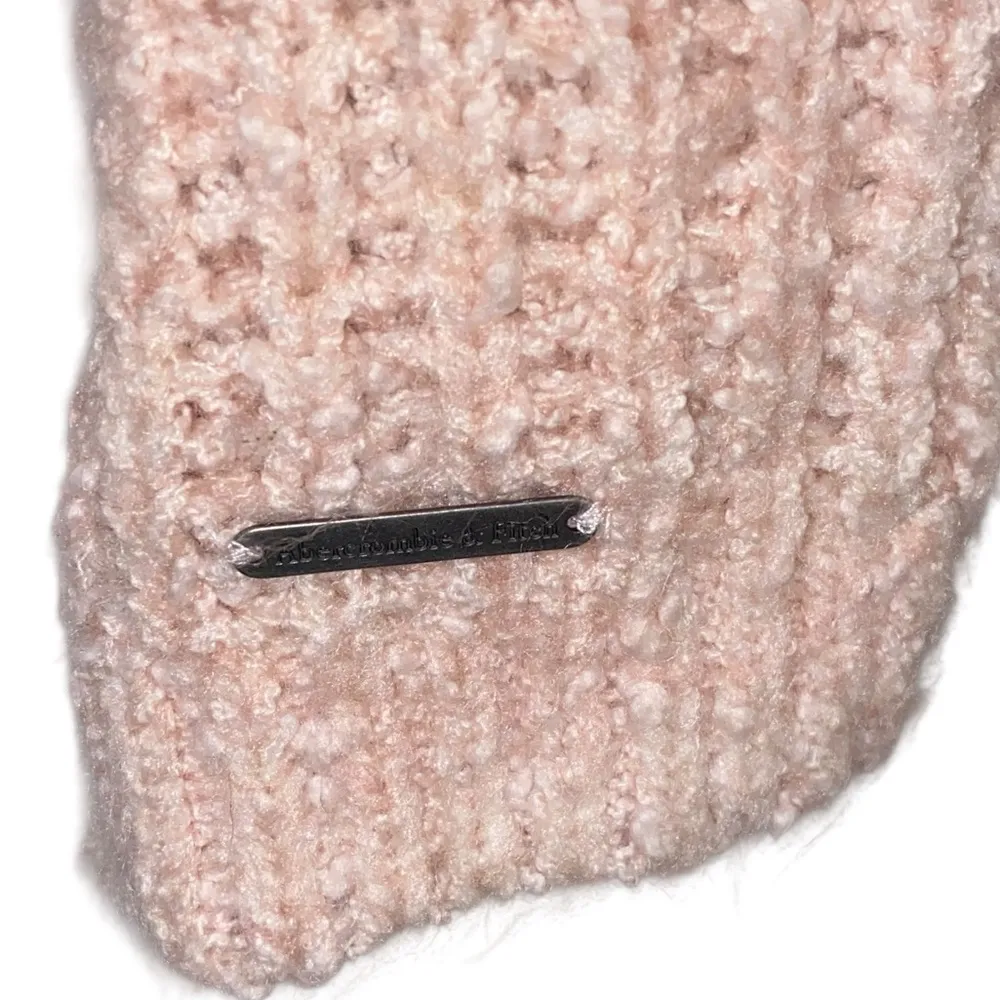 Abercrombie & Fitch Pink Cable Knit open Cardigan Sweater chunkyknit balletcore - Image 6