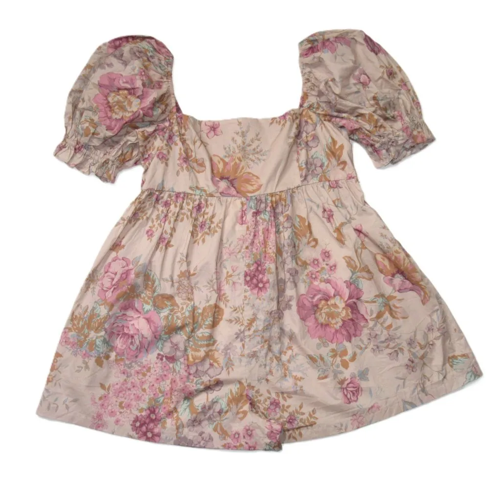 NWT Selkie Bunny Romper in Yorkshire Floral Cotton Puff Sleeve Jumpsuit XXL 2XL - Image 2