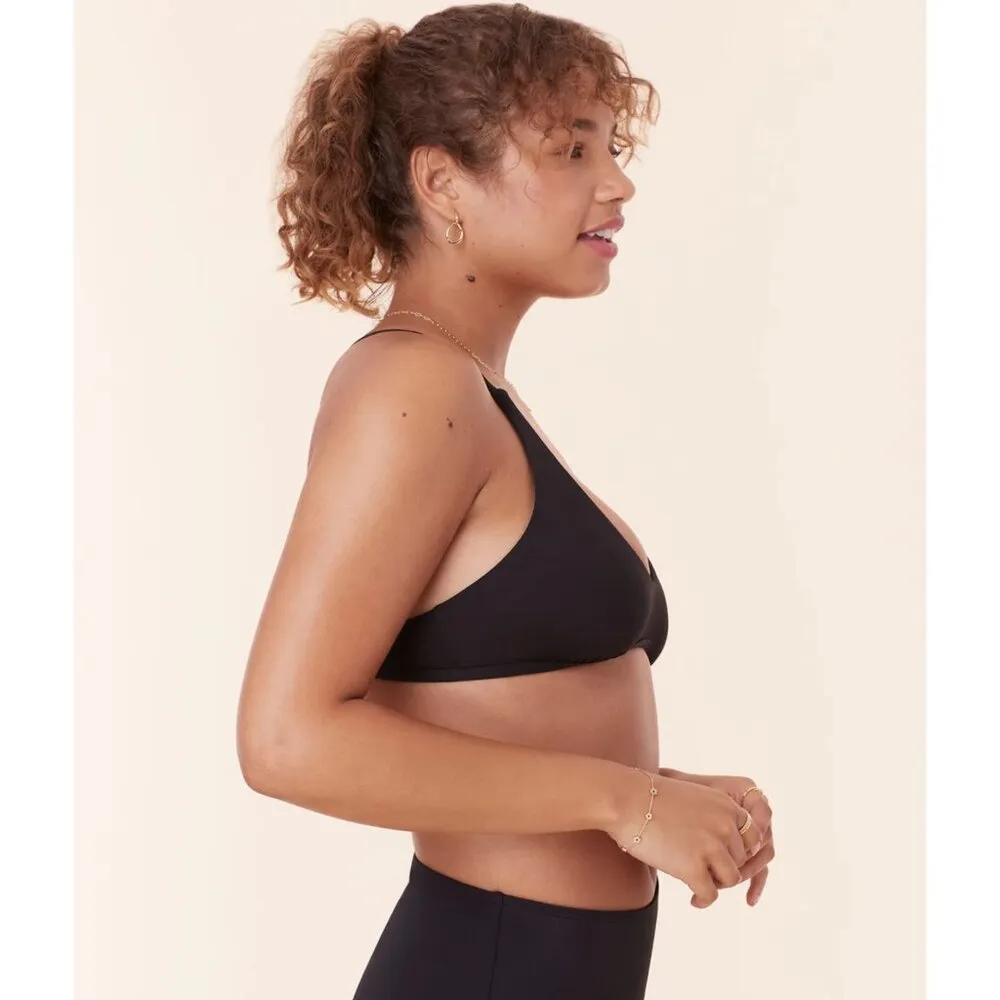 Andie x Faherity Swim The Valencia Bikini Top in Black Size XXL NWT - Image 2