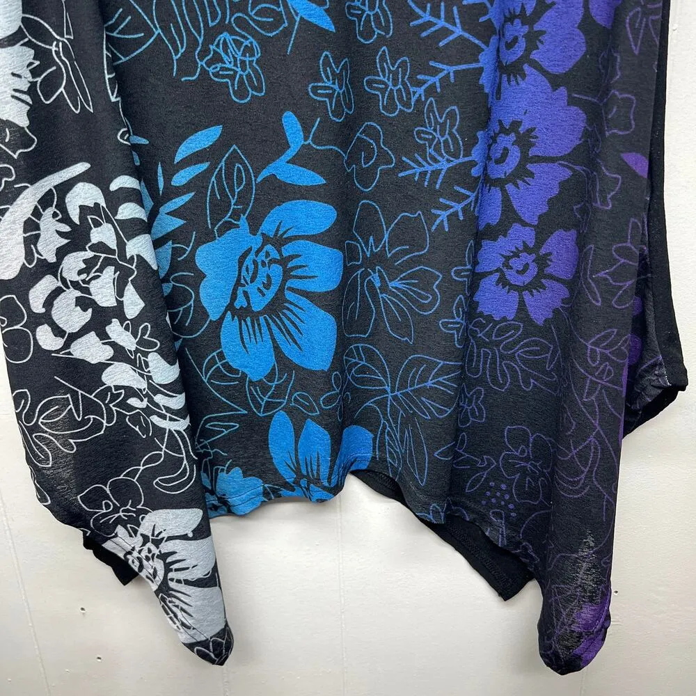 Rose Gal Women's Floral Black Tank Top Size 3X Whimsigoth Fairy Party Event - Image 6