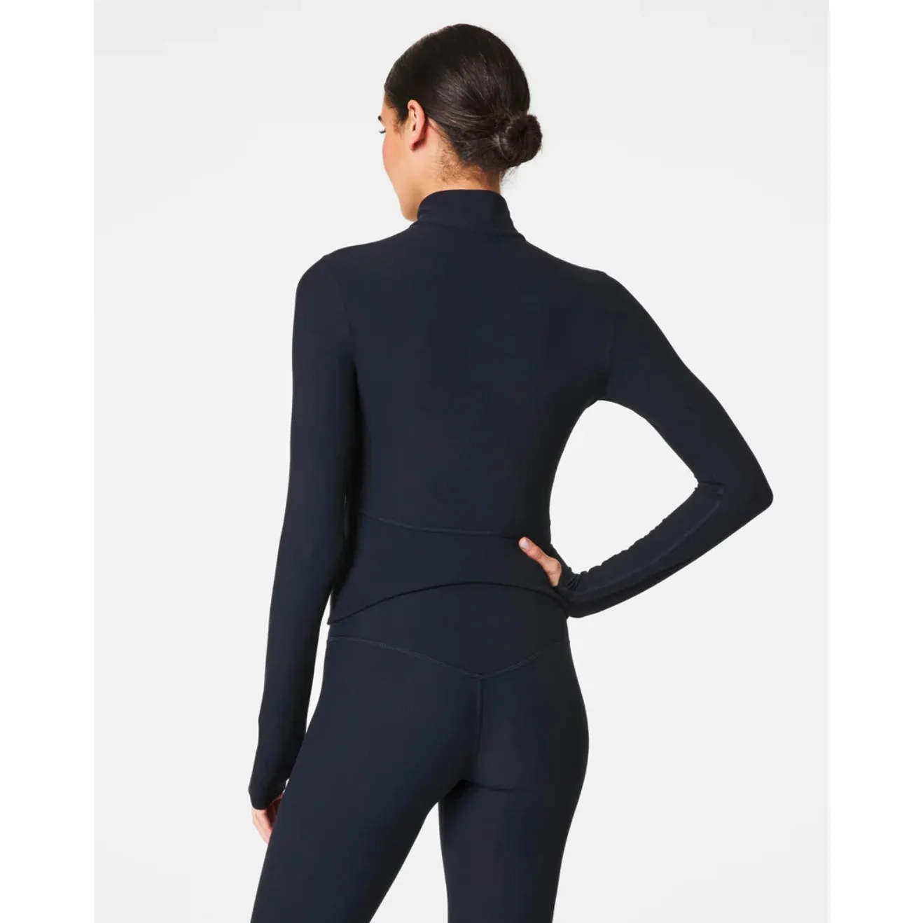 SPANX Smooth™ OnForm Black Full Zip Jacket Size Small - Image 3