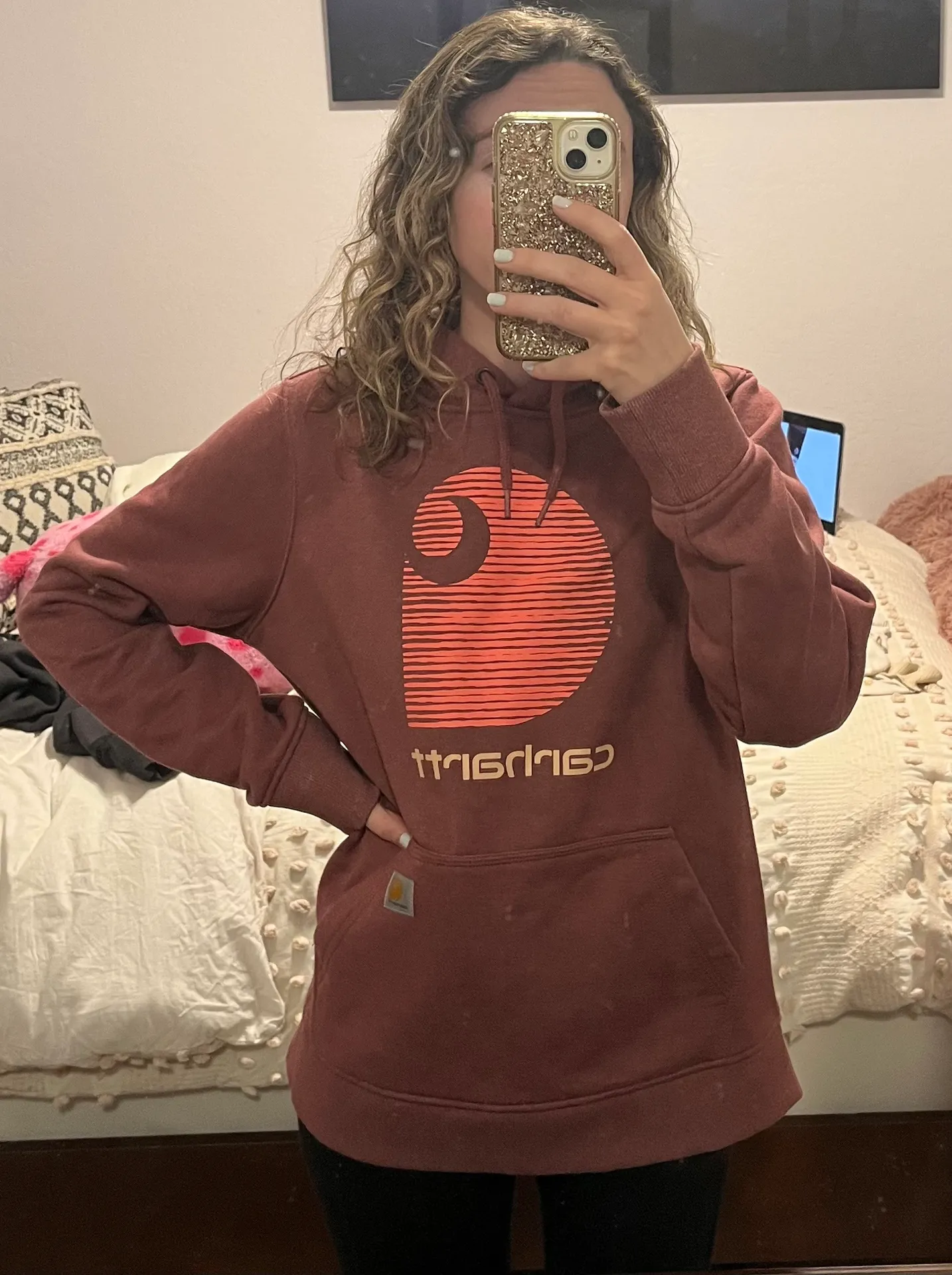 Carhartt Purple Pullover Hoodie - Image 3