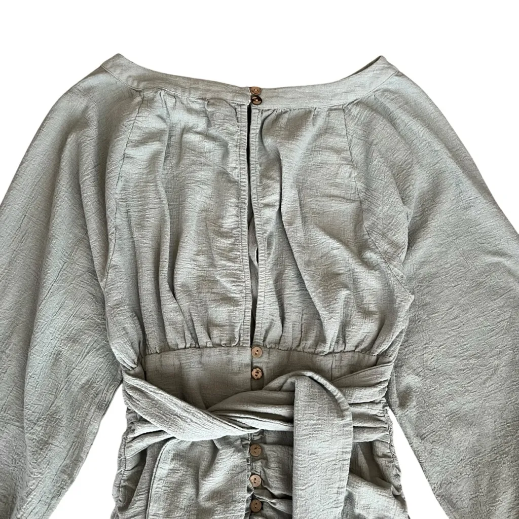 Free People Women’s The Only One Mint Balloon Long Sleeve Mini Dress Size XS - Image 8