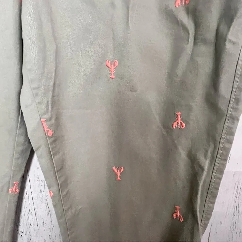 Old Navy Women's Preppy Style  Chino Style Lobster Print Capri Sz 4 - Image 7