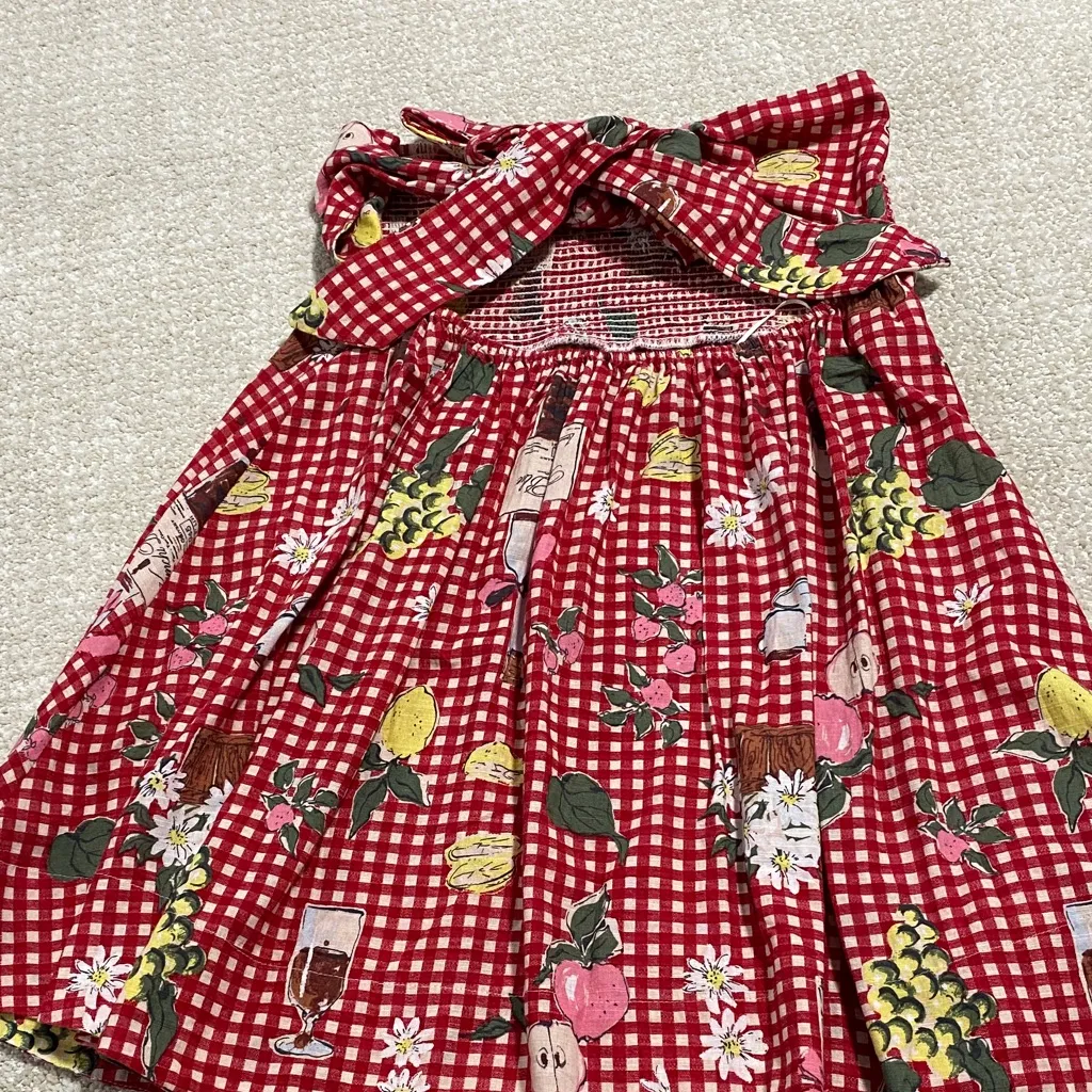 BDG Red Gingham Strapless Dress - Image 15