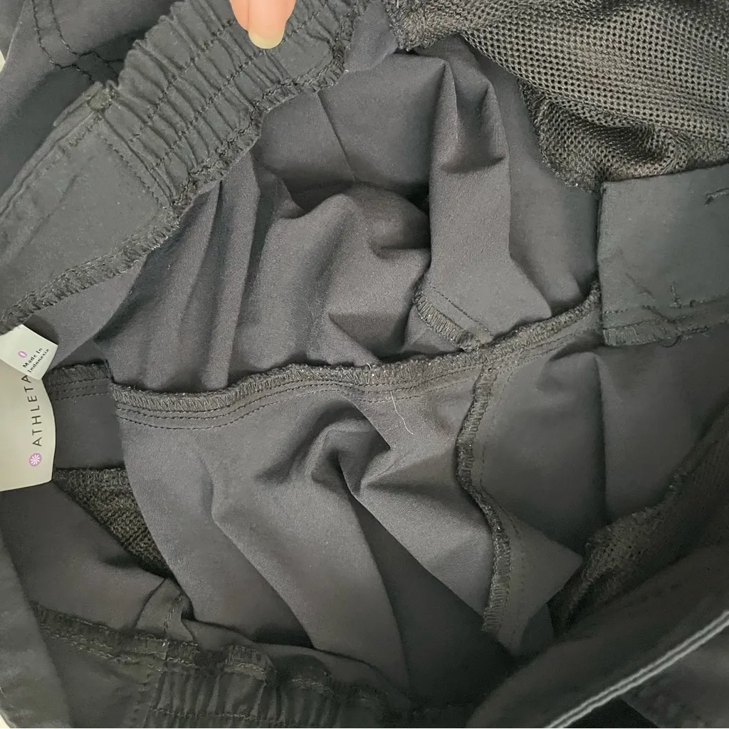 Athleta Pants Palisade Crop Cargo Pockets Athletic Lounge Travel Hiking Black - Image 14