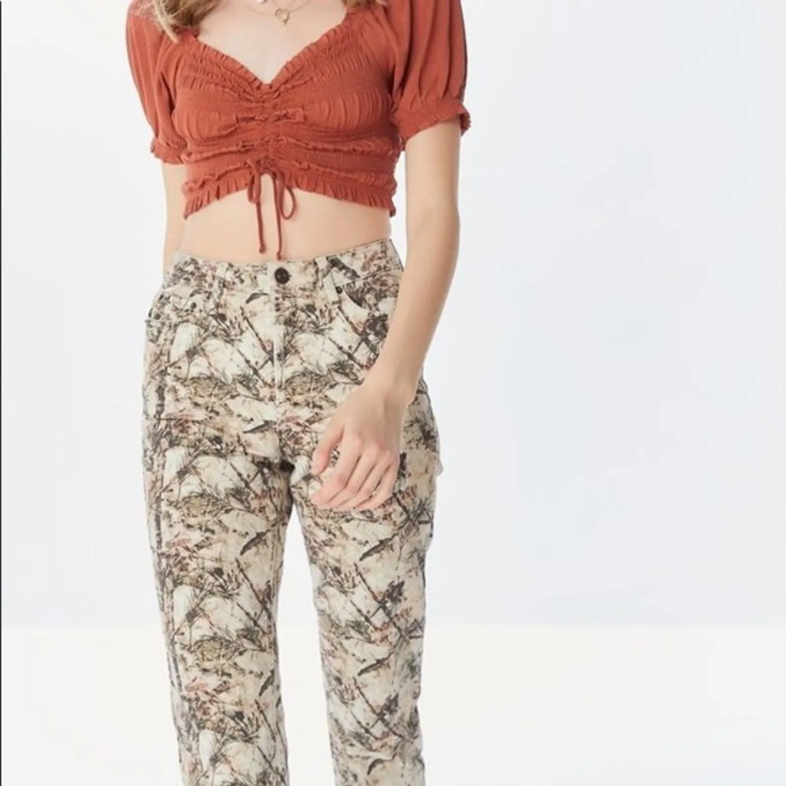 BDG Urban Outfitters Slim Straight Camo Hunting Jeans Size 25 Utility Cargo - Image 2